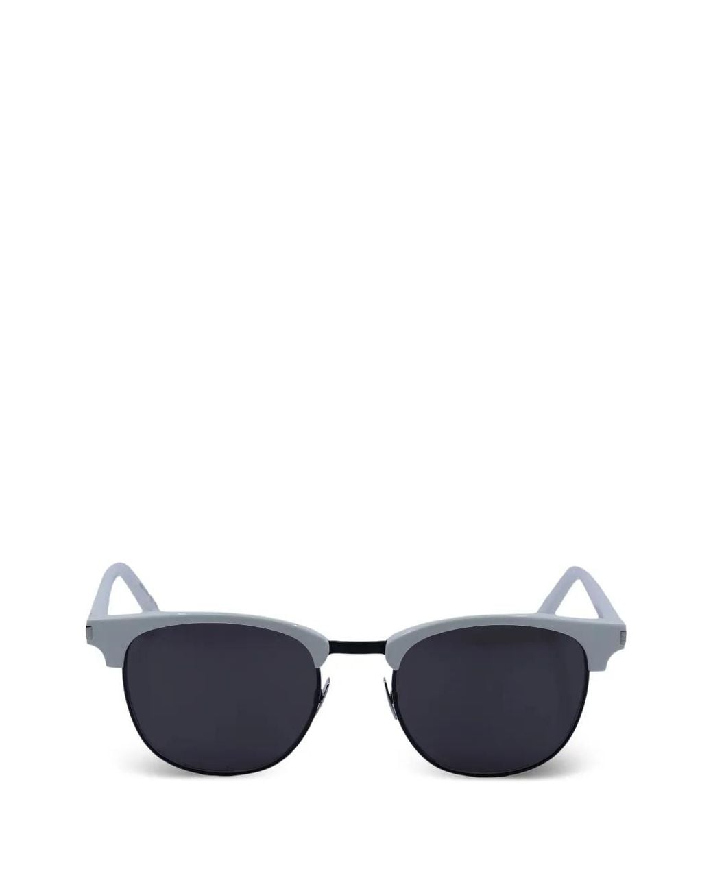 Saint Laurent Blue Lunettes De Soleil À Monture Ronde for men