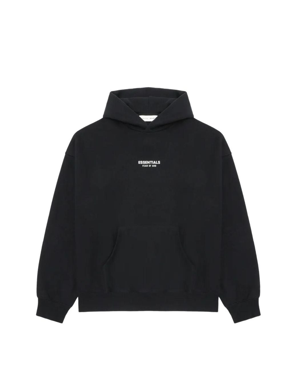 Fear Of God Black Logo-Print Hoodie for men