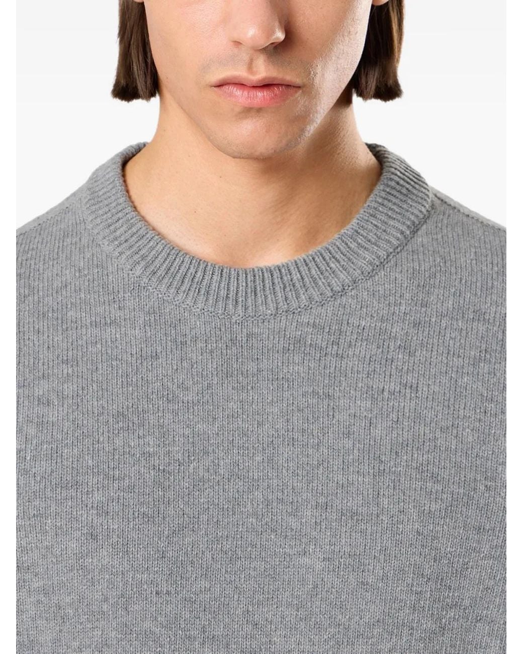 Stone Island Gray 5100072 Lambswool Knitwear for men