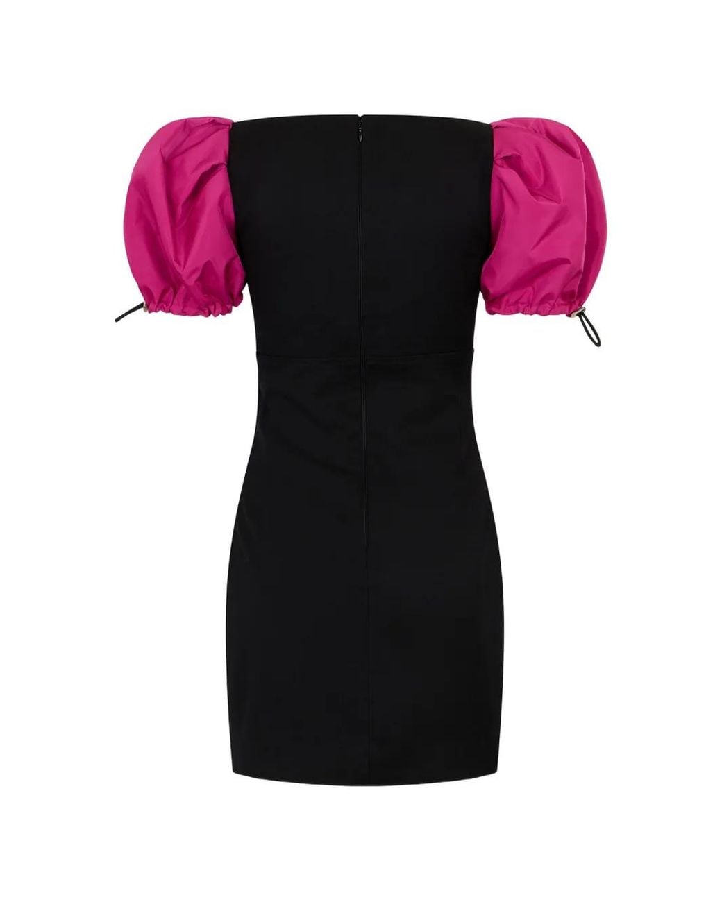 DSquared² Pink Hybrid Snow-Tech Bustier Dress