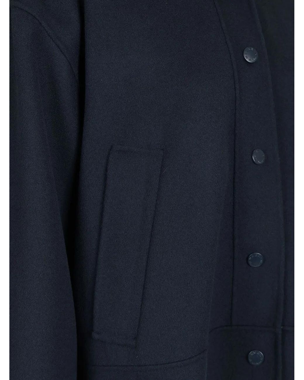 Weekend by Maxmara Blue Veste En Laine À Capuche