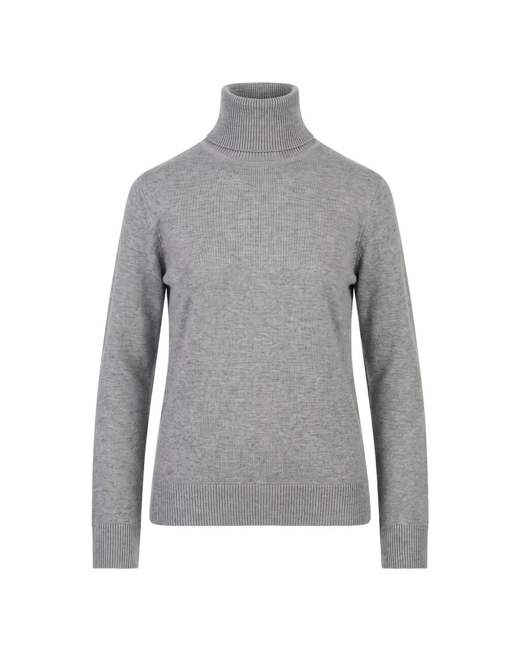 Max Mara Gray Allegra Elbow-Patch Sweater
