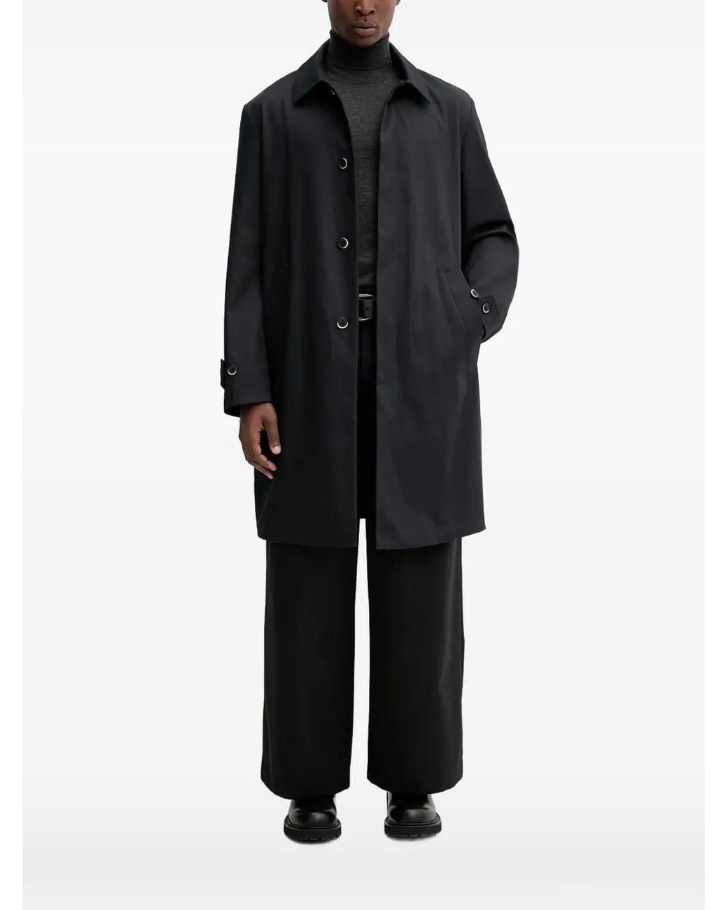 Abrigo Con Botones Barena de hombre de color Black