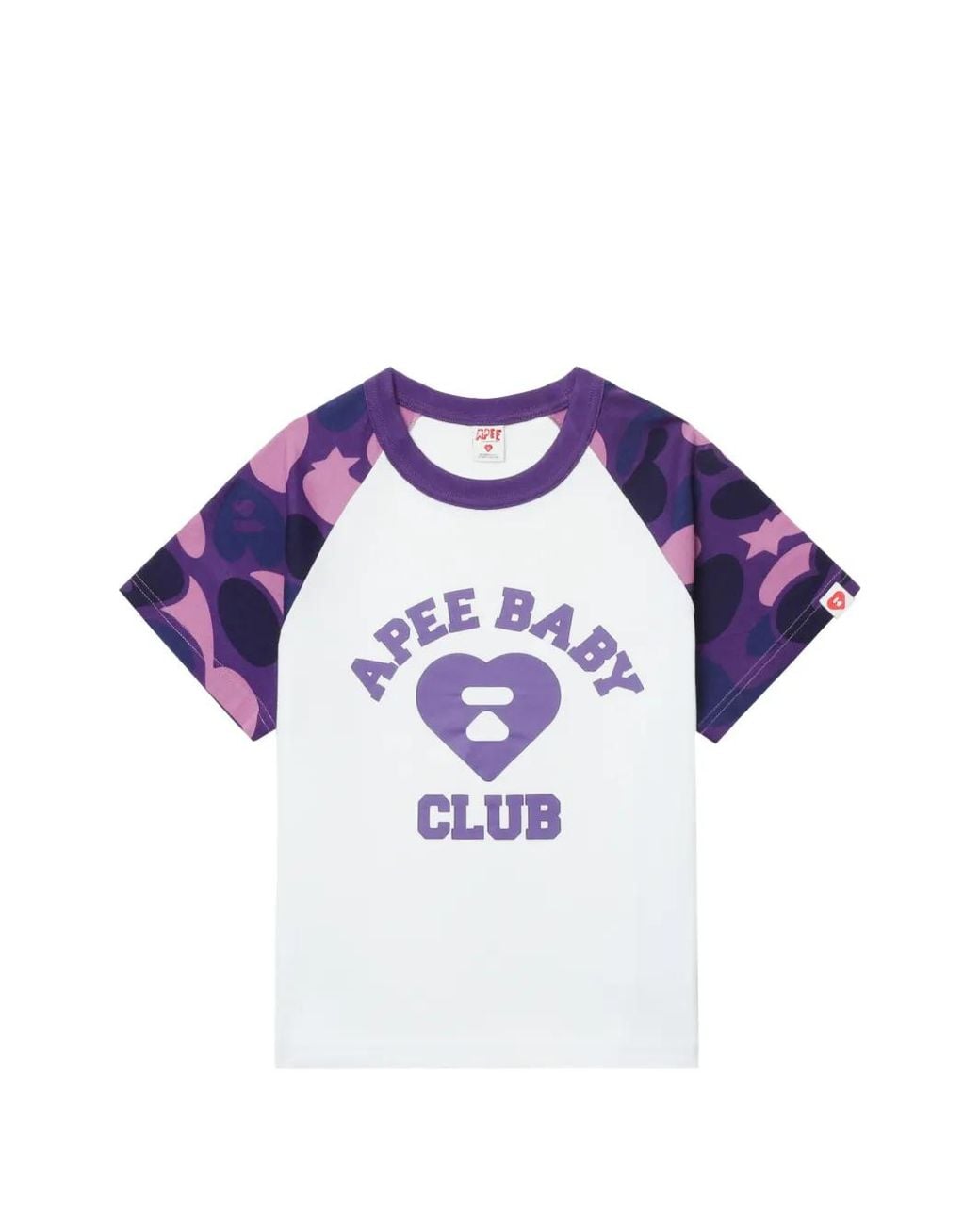 AAPE BY A BATHING AP Blue Camouflage-Print Raglan-Sleeve T-Shirt