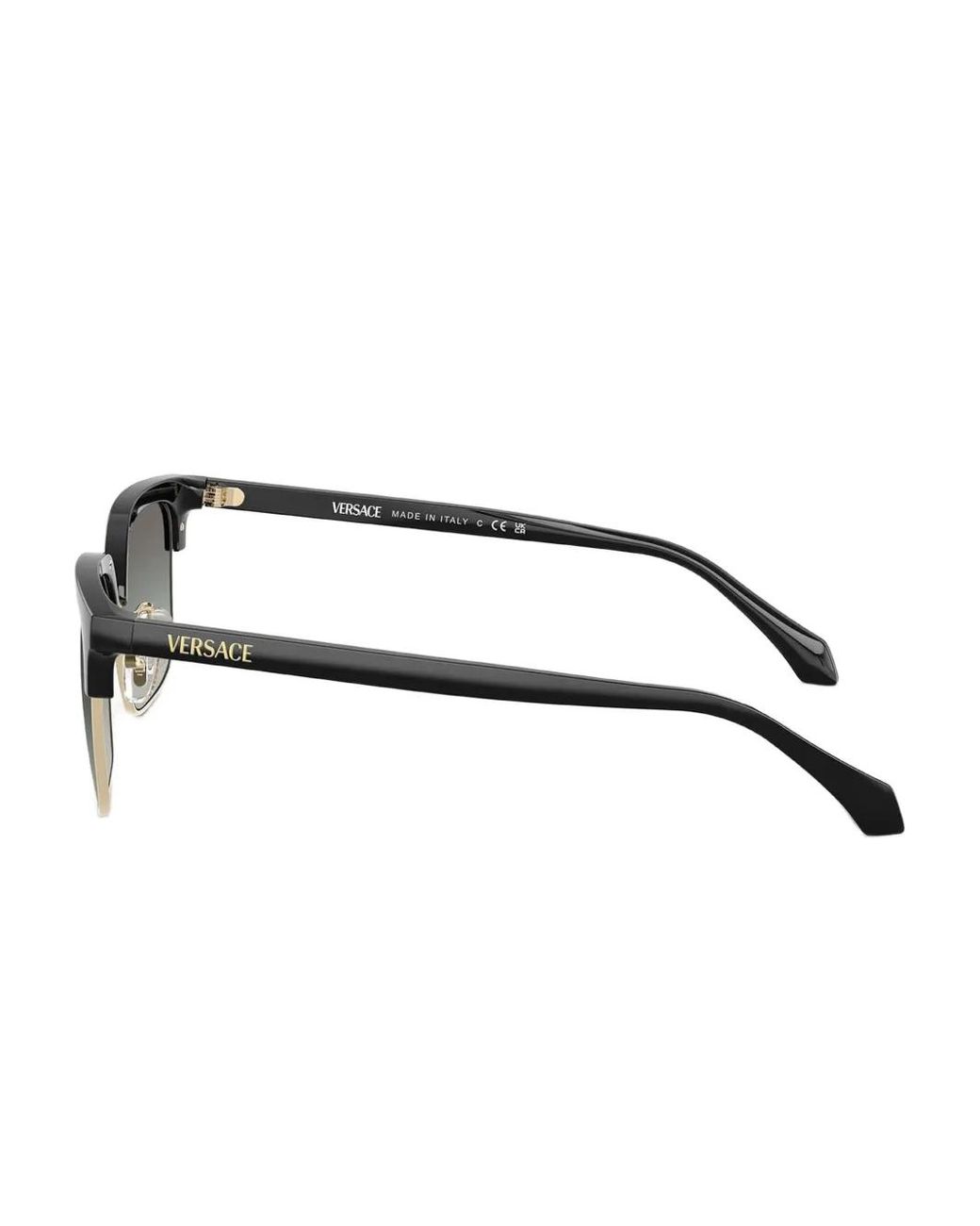 Versace Gray Square-Frame Sunglasses for men