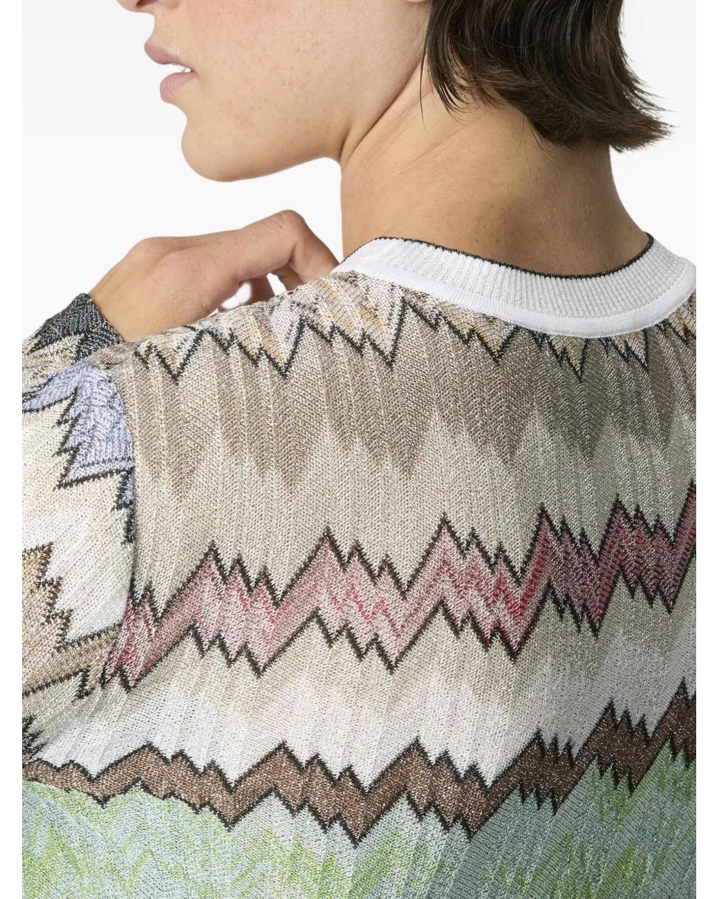 Missoni White Chevron-Pattern Sweaters