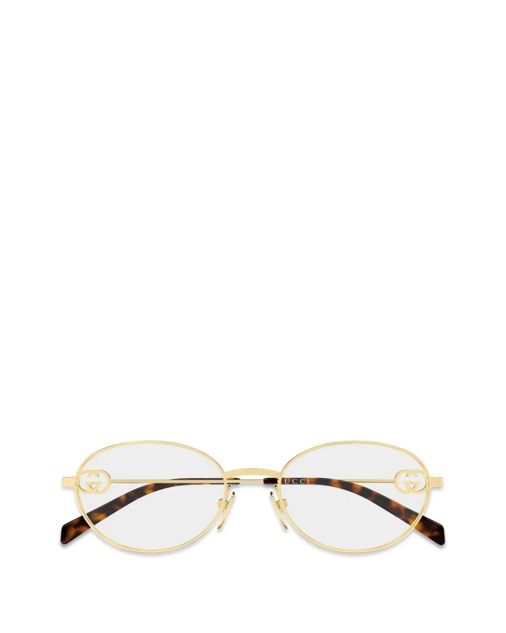 Occhiali Ovali di Gucci in Metallic