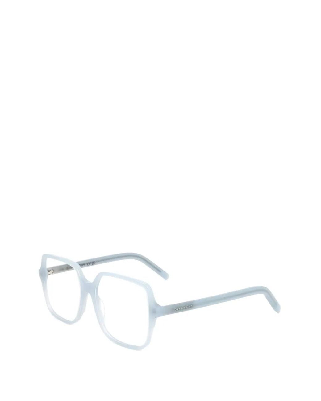 Givenchy White Geometric-Frame Glasses
