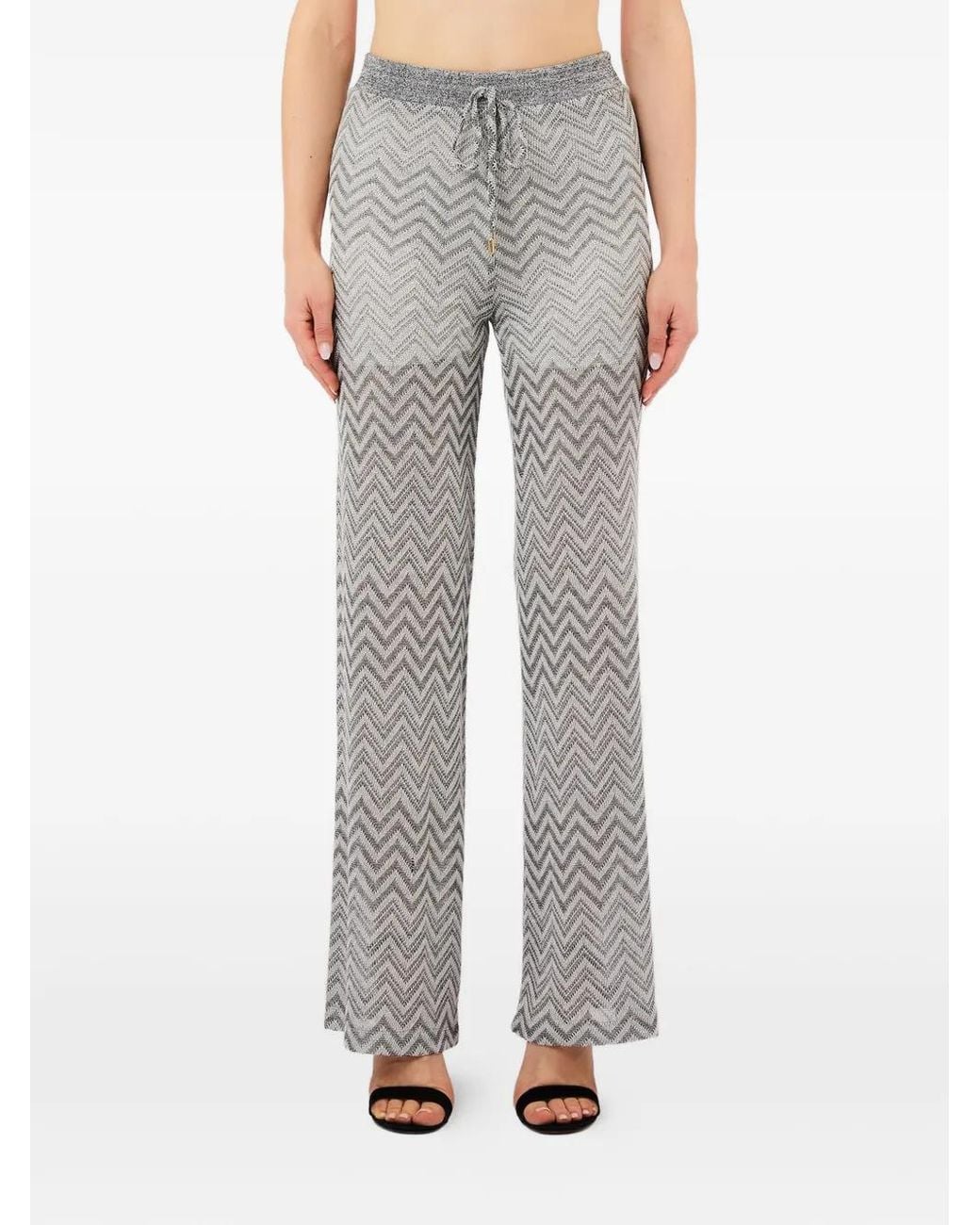 Pantalones Con Cordones Liu Jo de color Gray