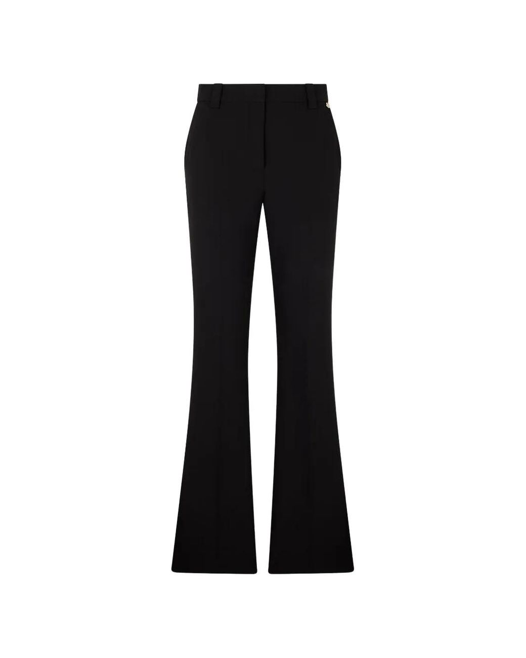 Liu Jo Black High-Waisted Flared Palazzo Pants
