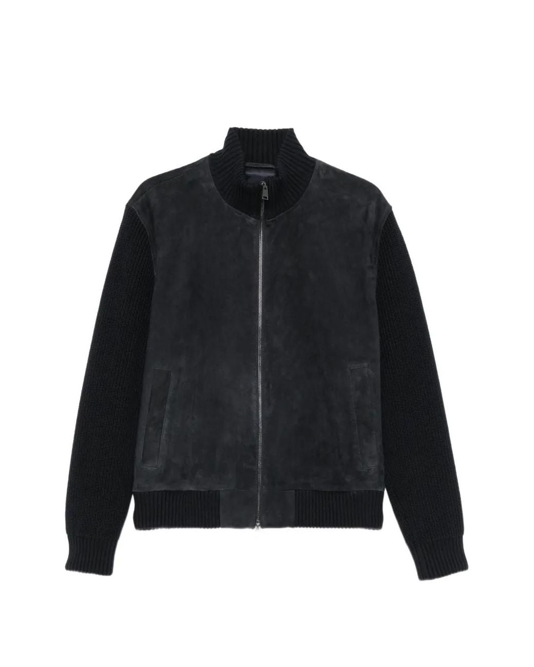 Boss Black Suede Panelled Jacket for men