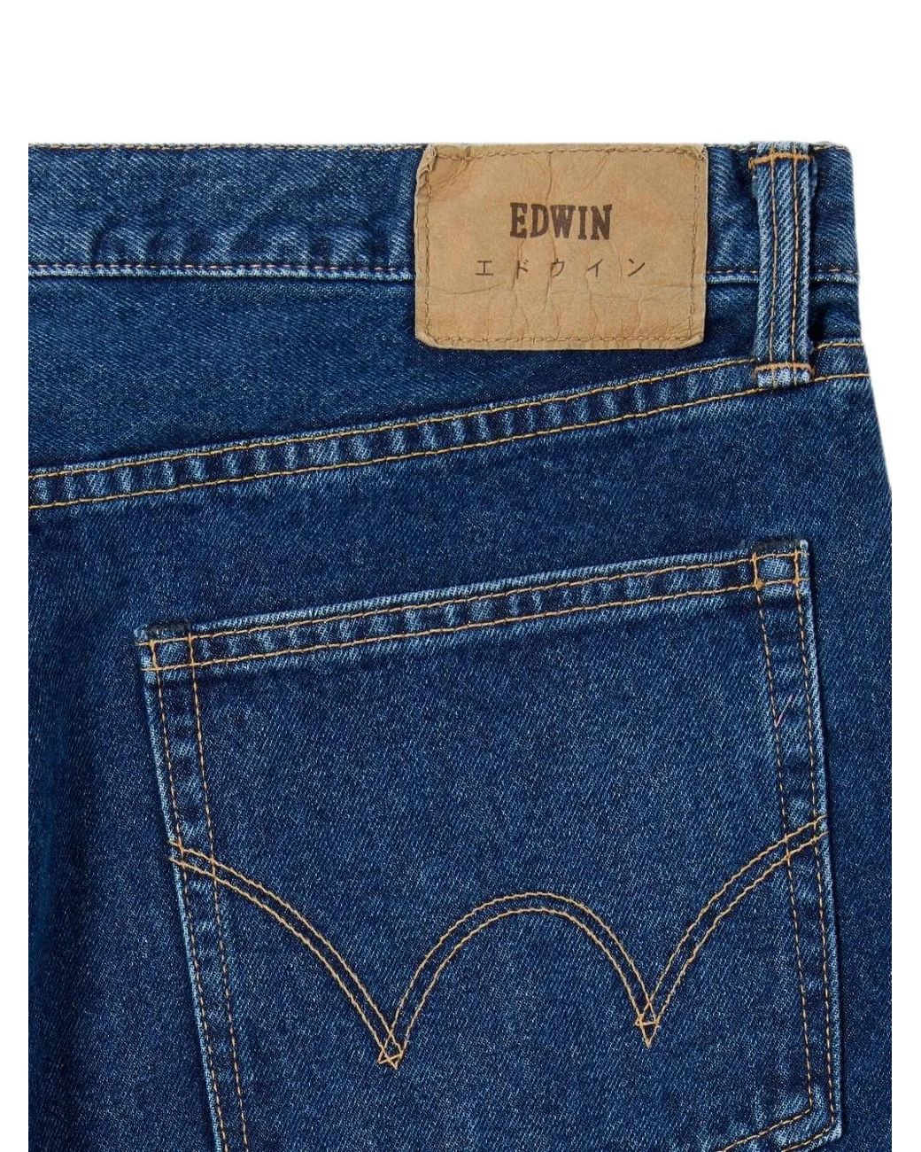 Vaqueros Holgados Edwin de hombre de color Blue