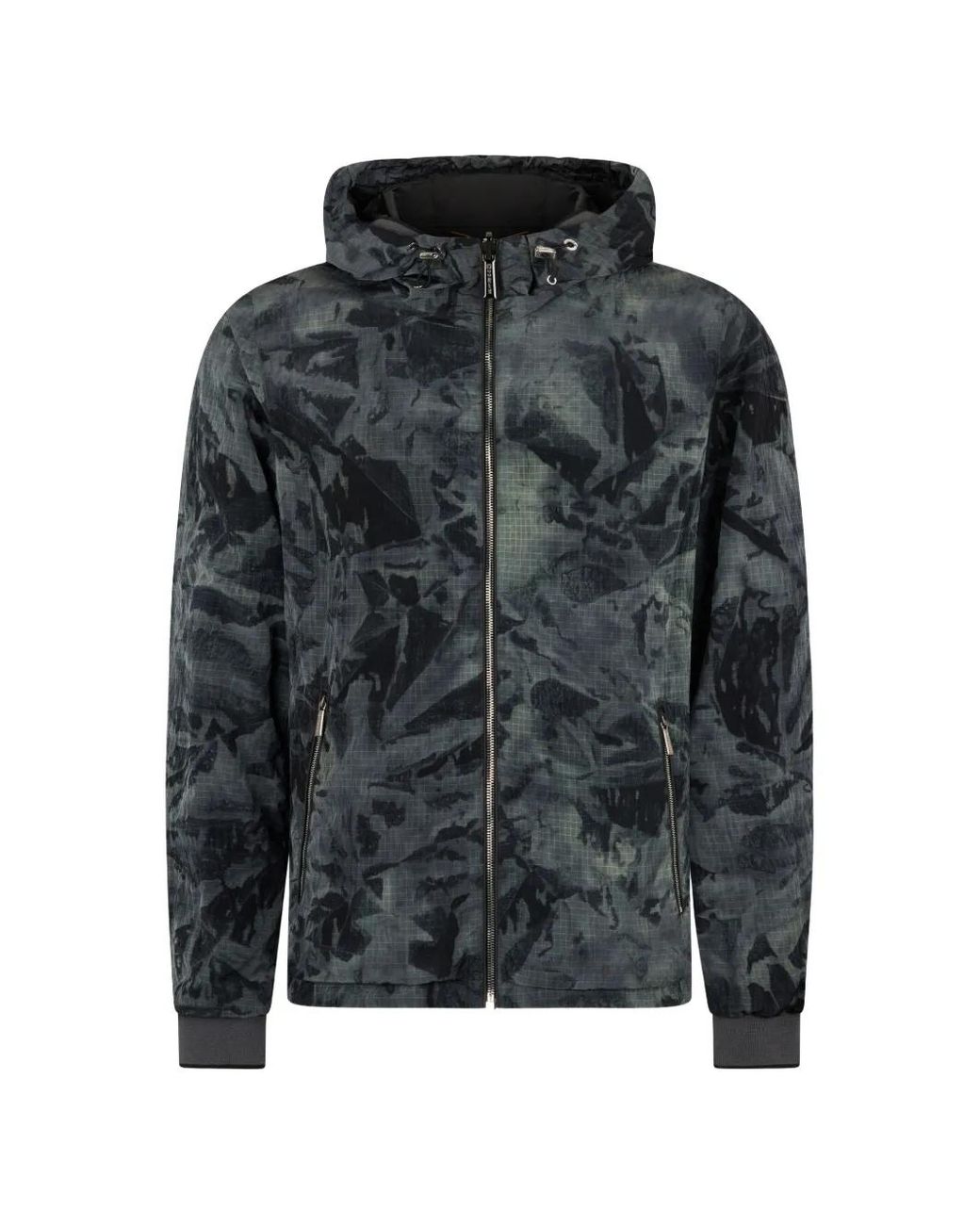 Chaqueta Bómber Con Capucha Moorer de hombre de color Black