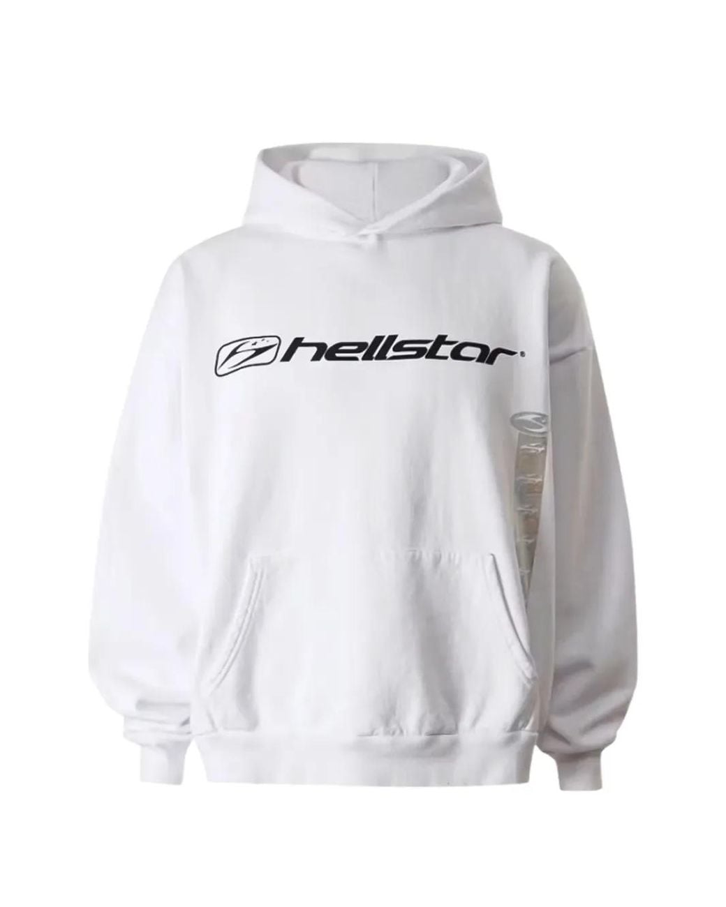 HELLSTAR White Hoodie Marathon À Logo Imprimé for men