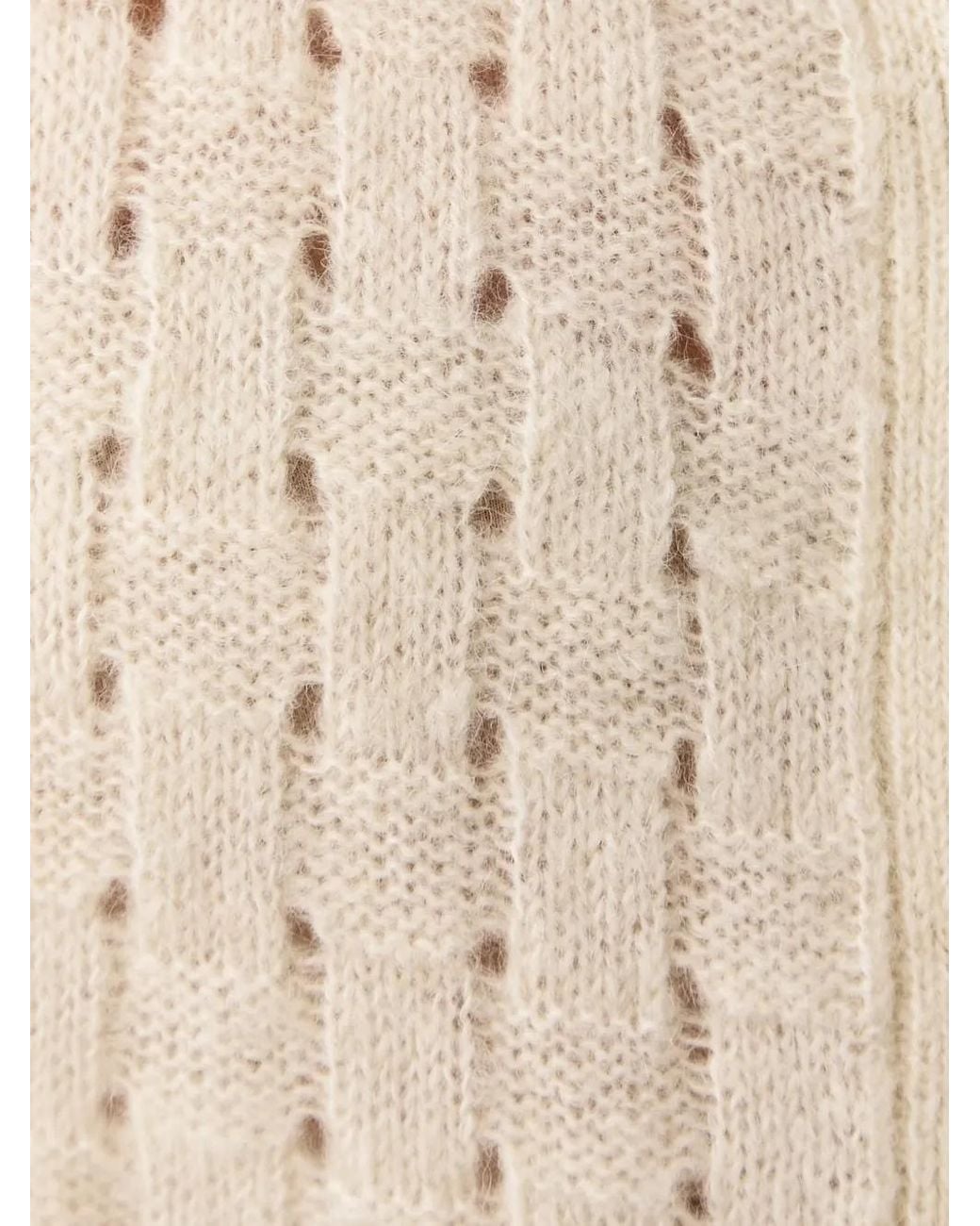 Trussardi Natural Basket-Weave Button-Up Vest