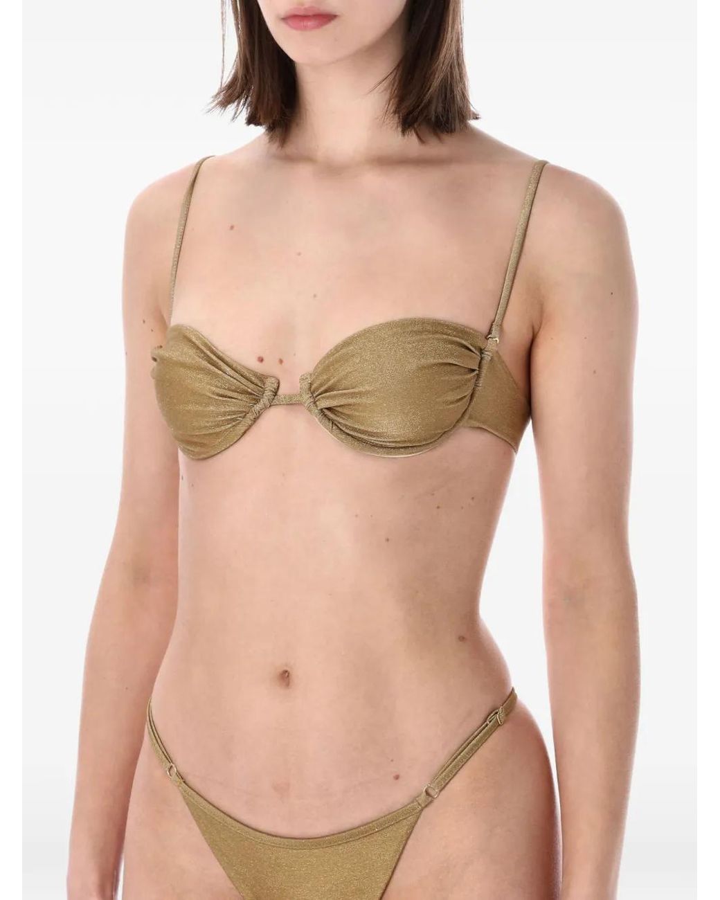 MATINEÉ Natural Marina Gathered Bikini