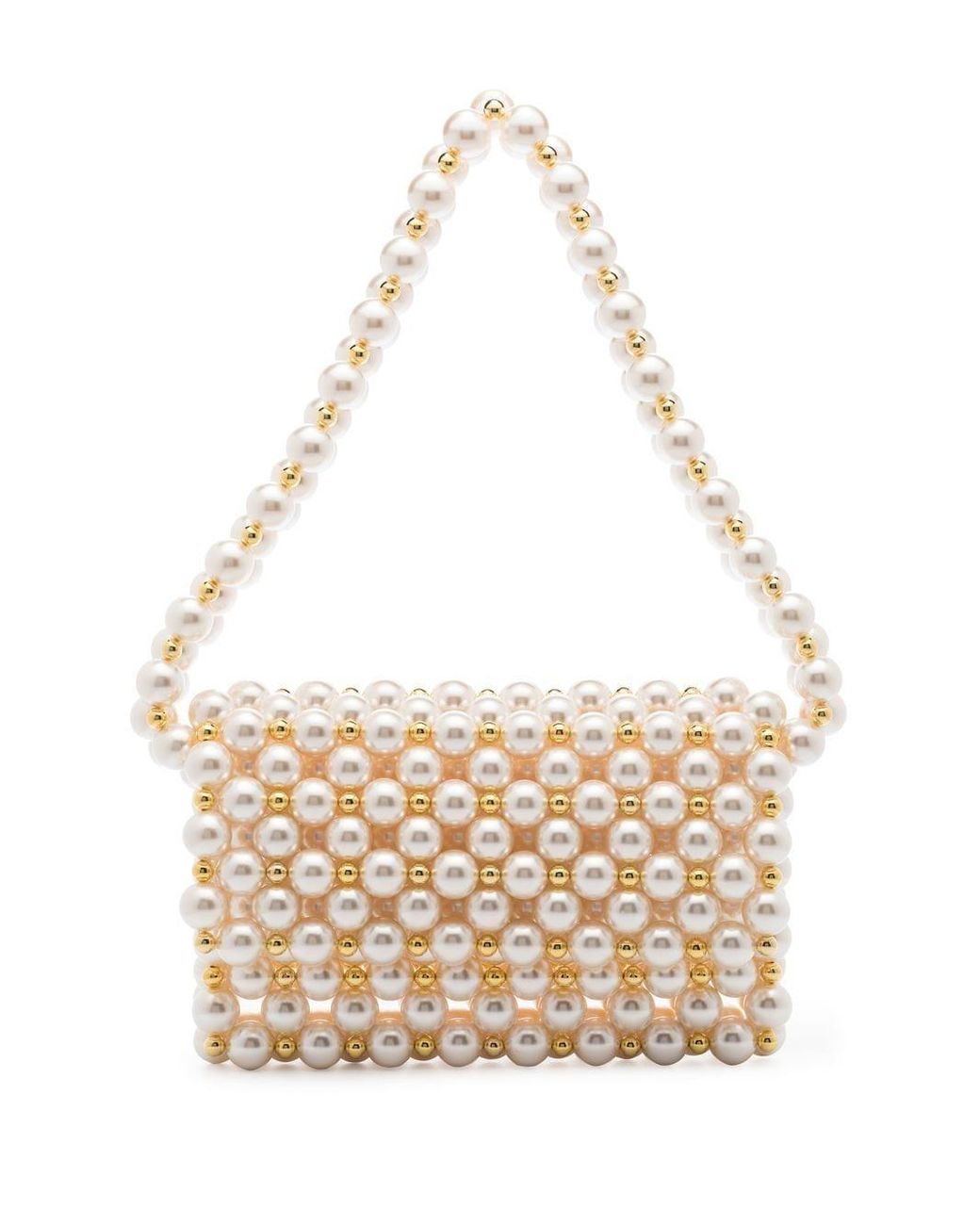 Vanina Rêveries Pearl Shoulder Bag in Natural Lyst