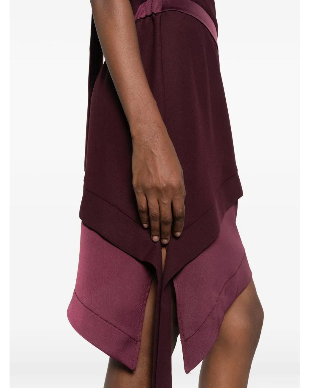 Carla G Purple Crystal-Embellished Bouclé-Knit Dress