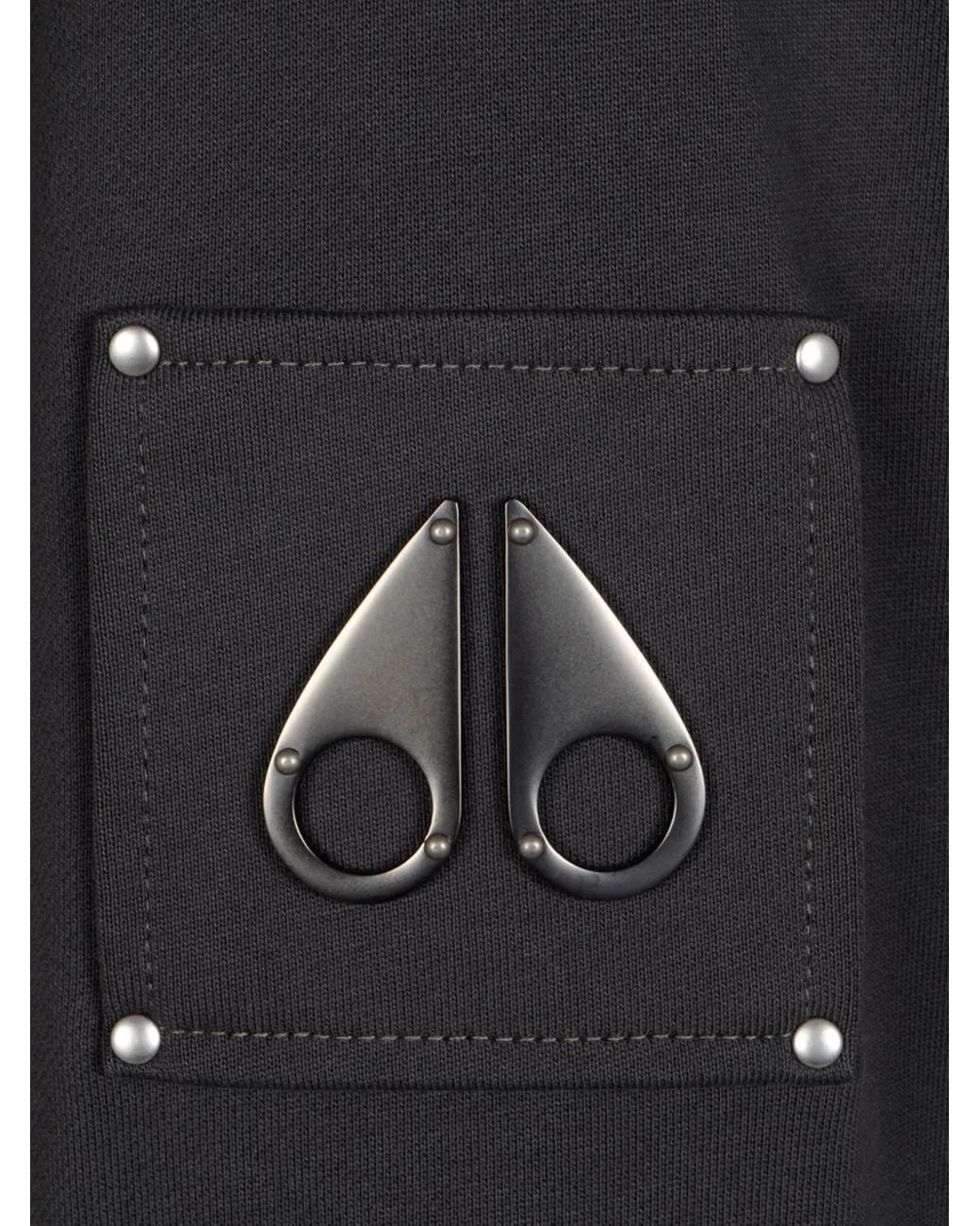 Moose Knuckles Gray Logo-Patch Sweatshirt for men