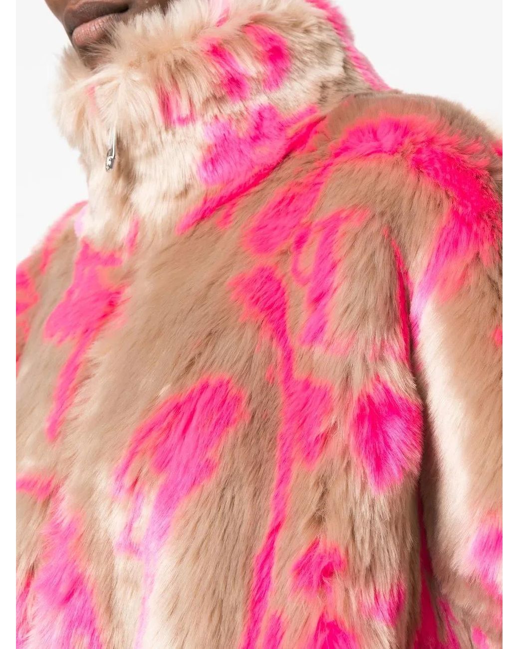 Philipp Plein Jas Van Imitatiebont in het Pink