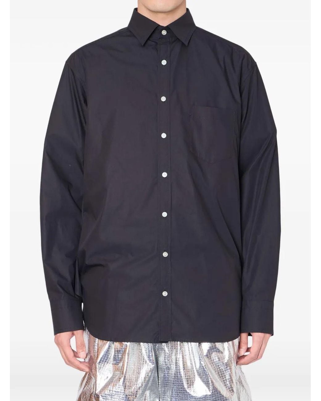 Kolor Blue Button-Fastening Shirt for men