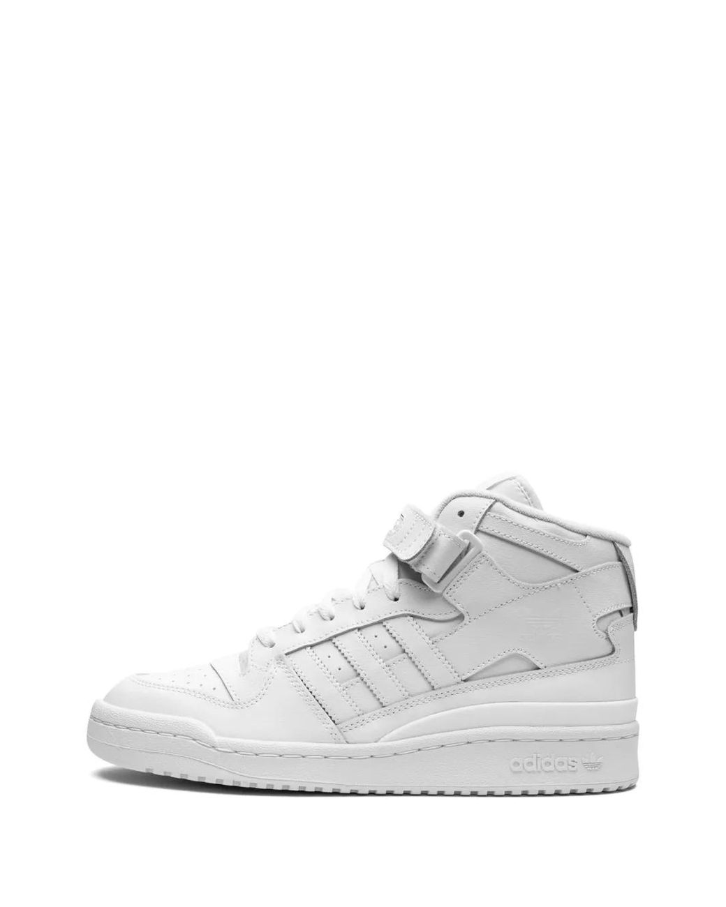 Adidas White Forum Mid Sneakers for men