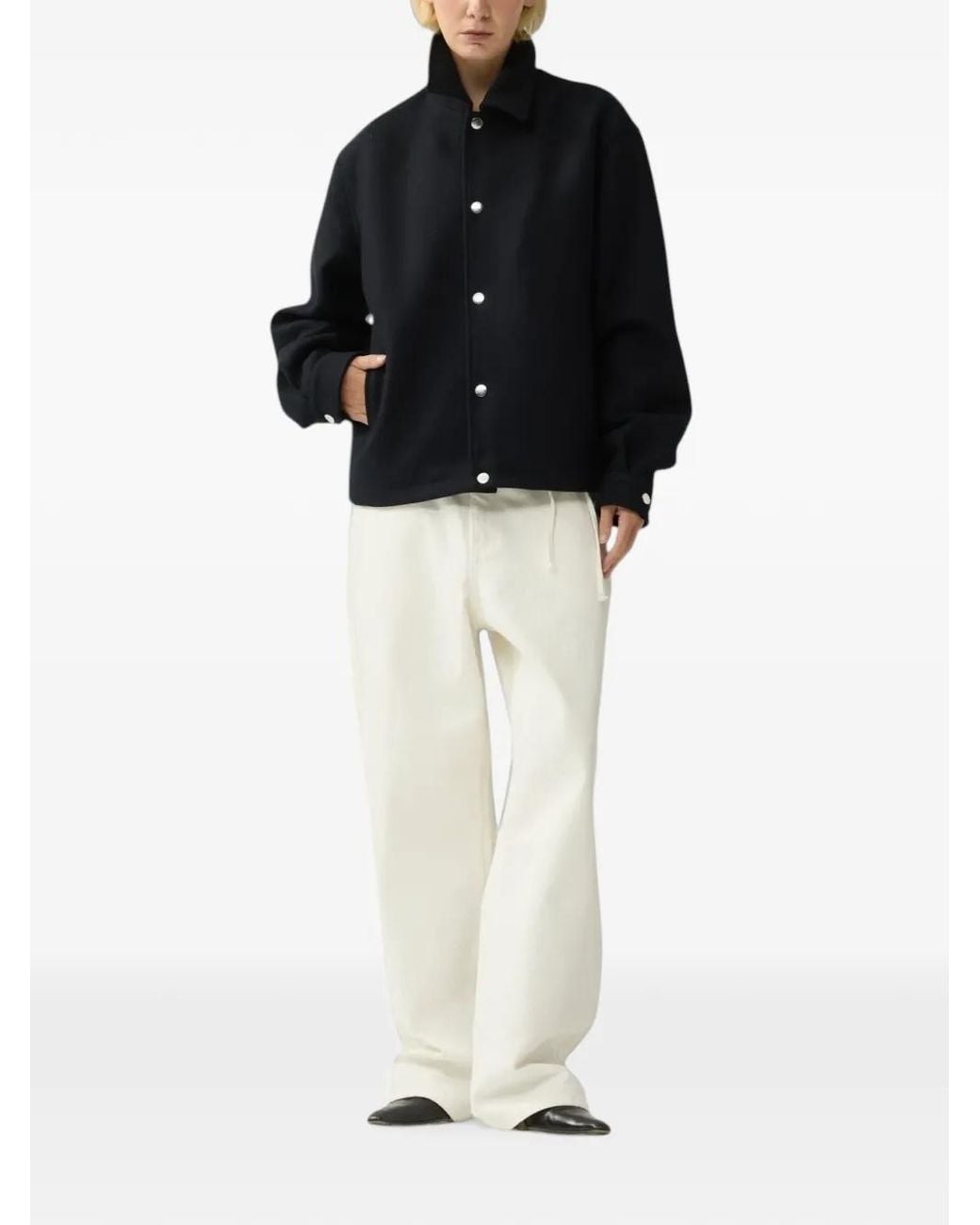 New Amsterdam Surf Association Blue Wool Coach Jacket for men
