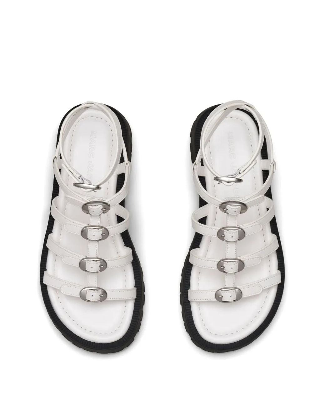 Marc Jacobs White Flat Sandals