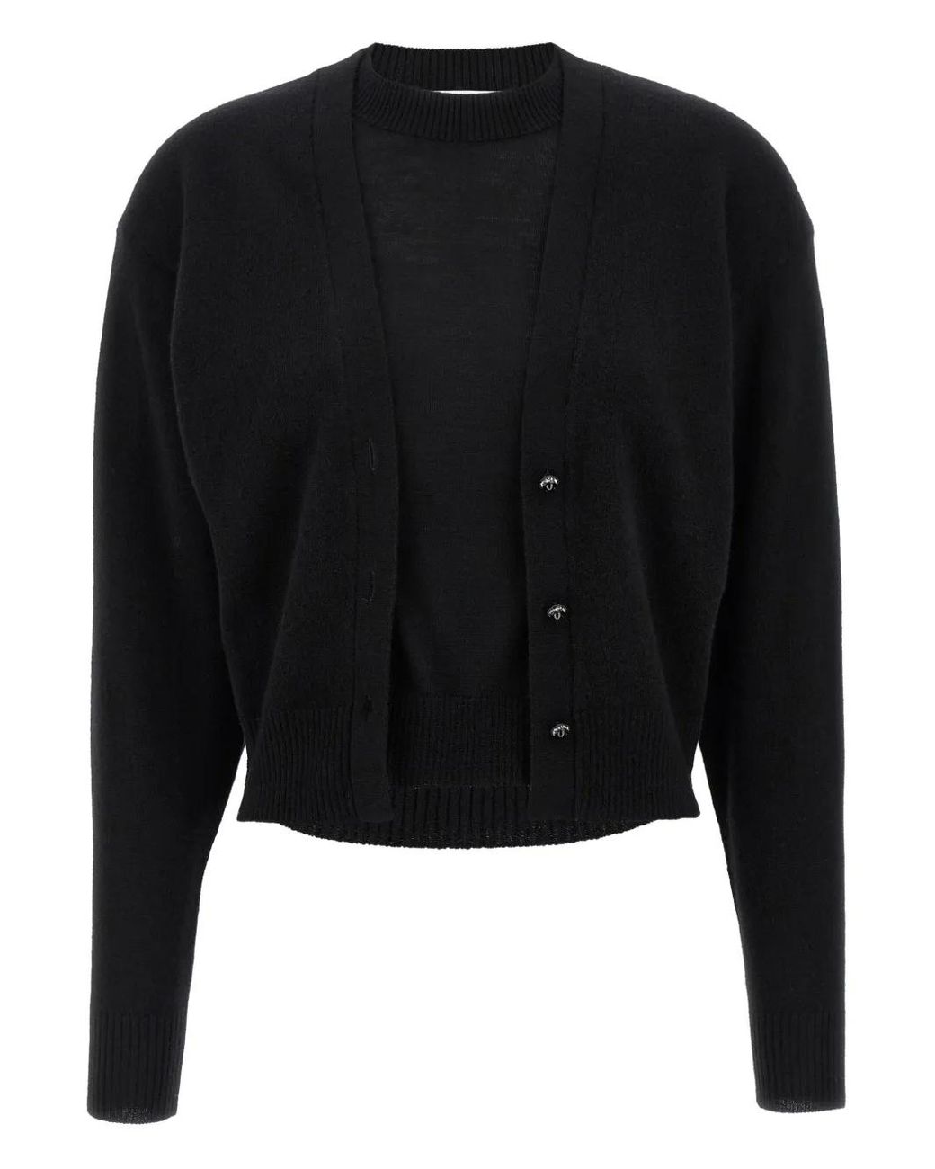Jersey Con Cuello Redondo Rabanne de color Black