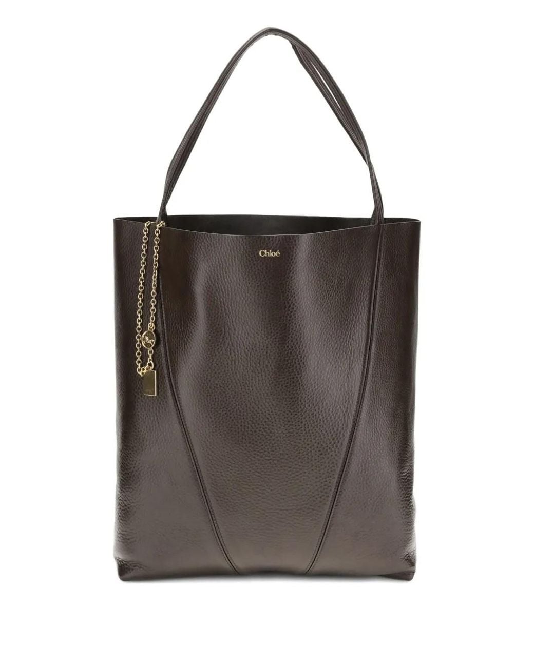 Chloé Black Maxi Chain-Large Tote Bag