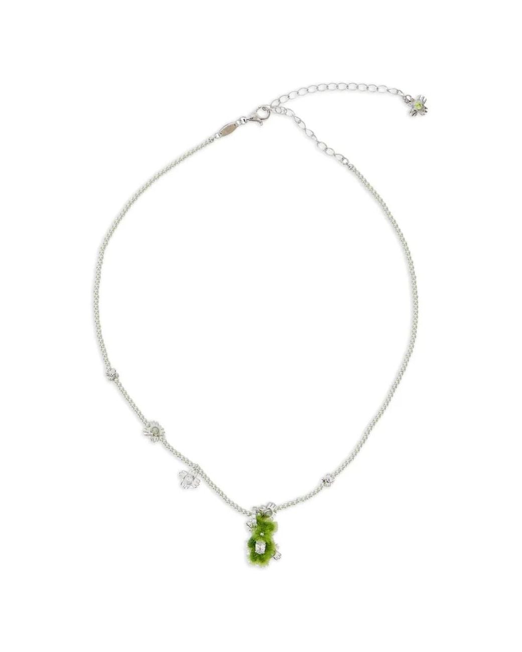 YVMIN White Flower Pendant Necklace