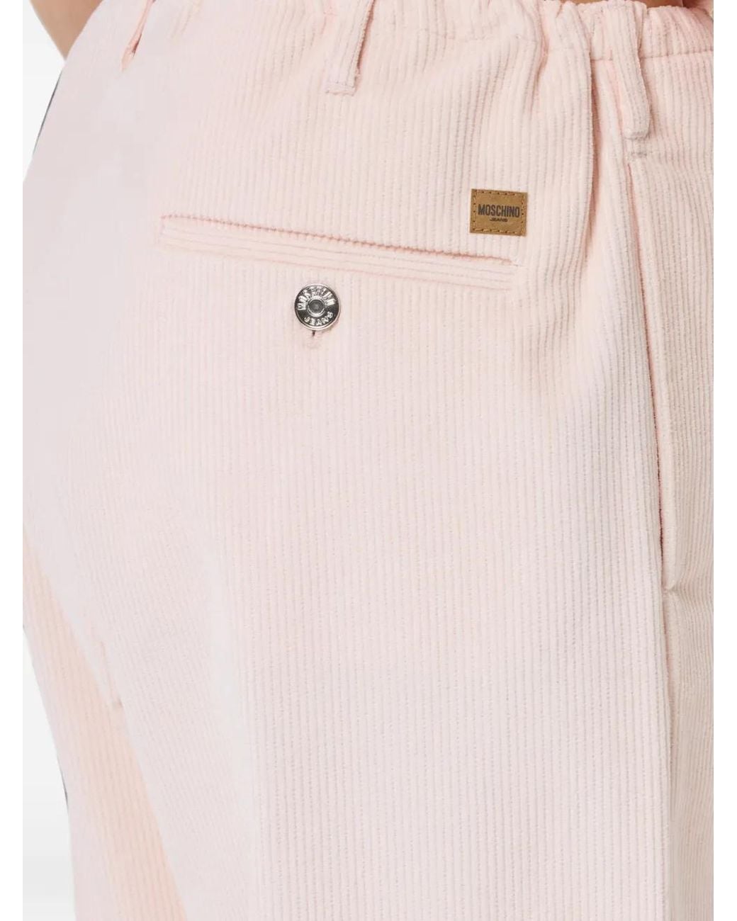 Moschino White Adrien Straight-Leg Trousers