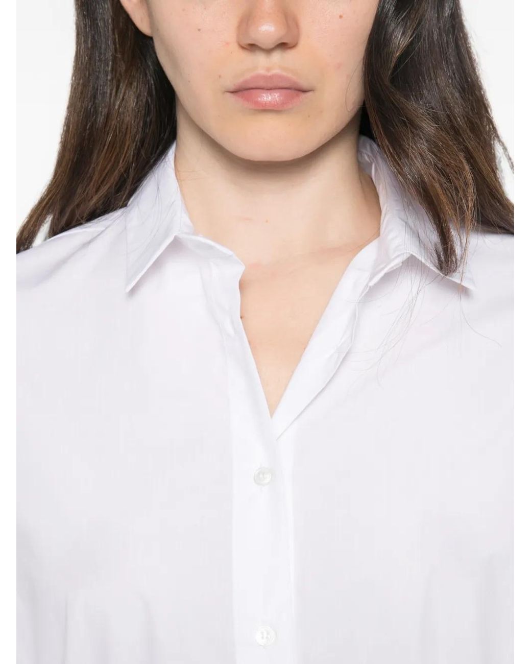 Whyci White Long-Sleeve Button-Down Shirt