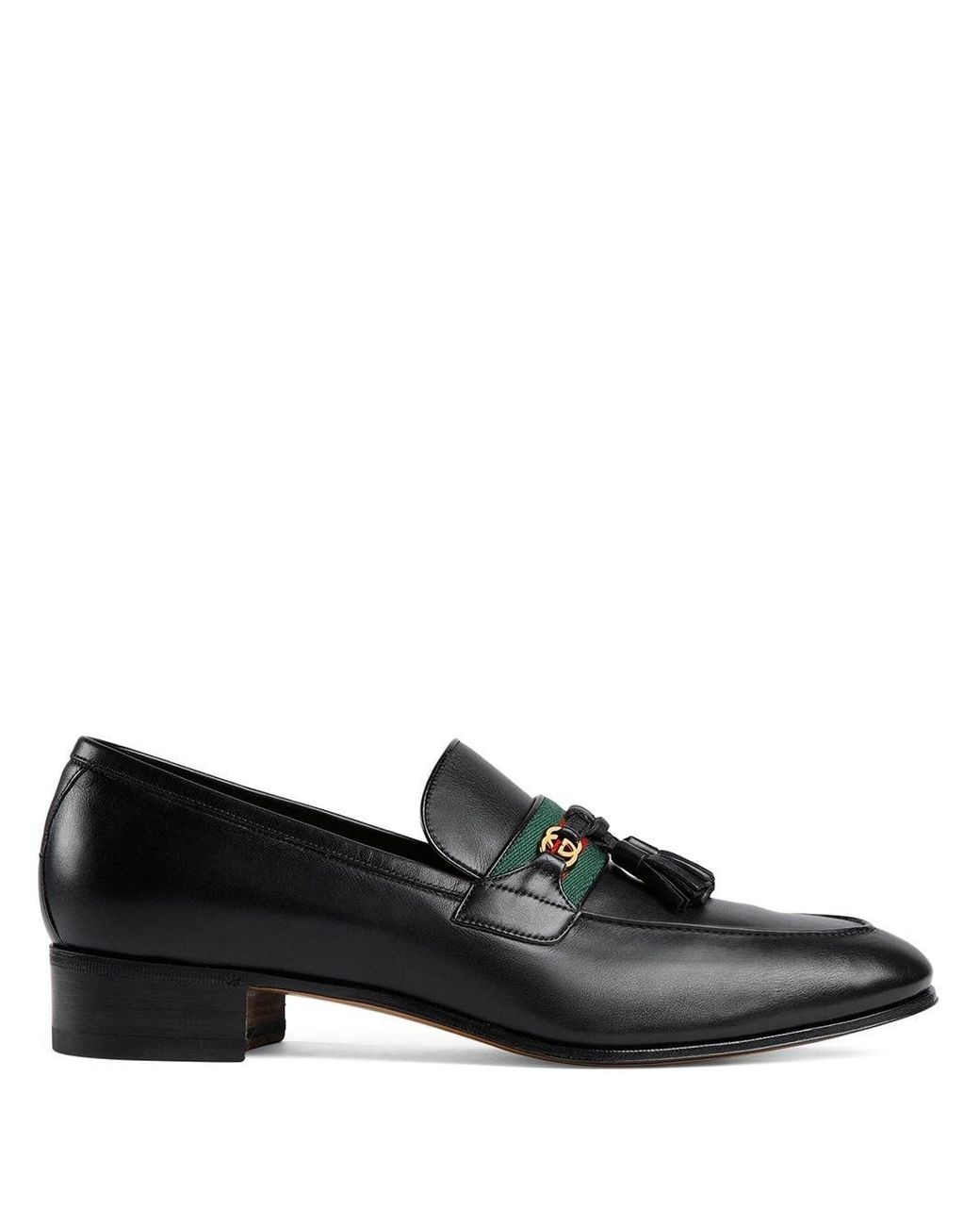 Mocasines con motivo GG Gucci de Cuero de color Negro para hombre: ahorra  un 4 % | Lyst