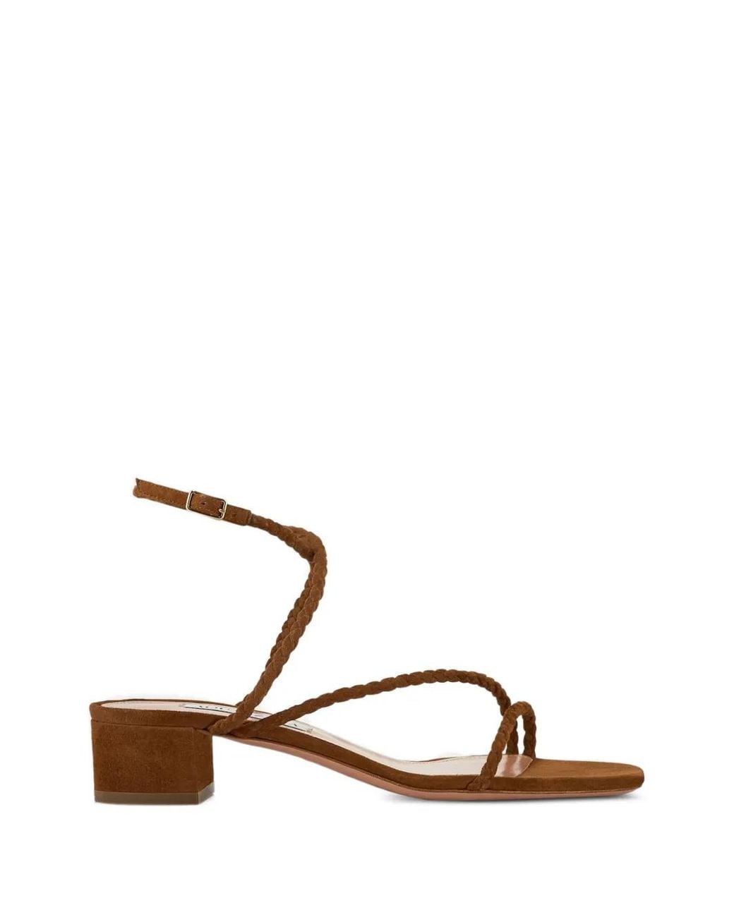 Aquazzura Brown Luca Strap Sandals