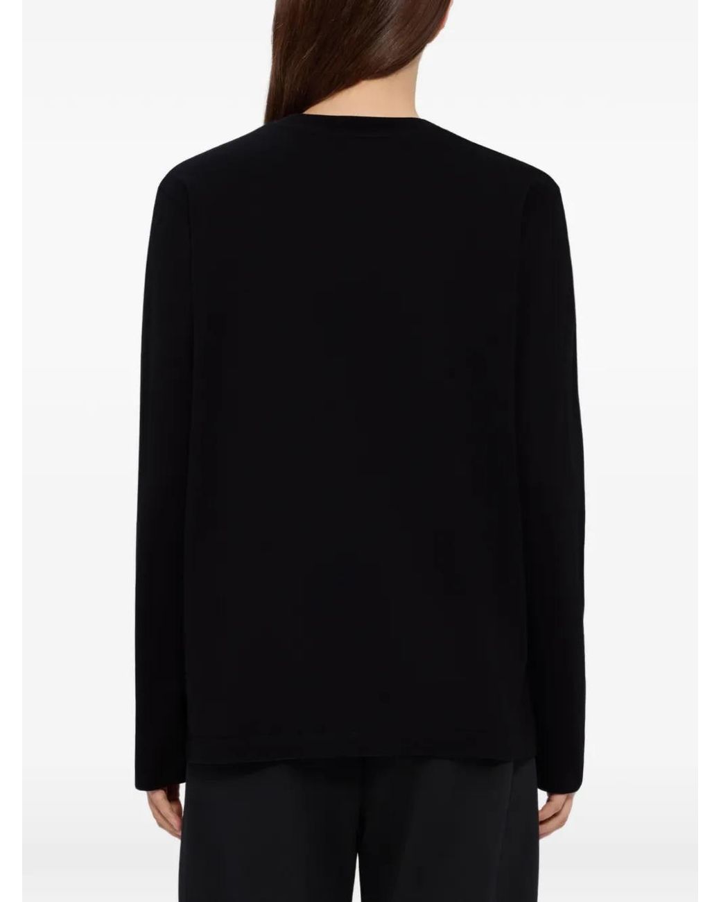 MSGM Black Chemise À Broderies