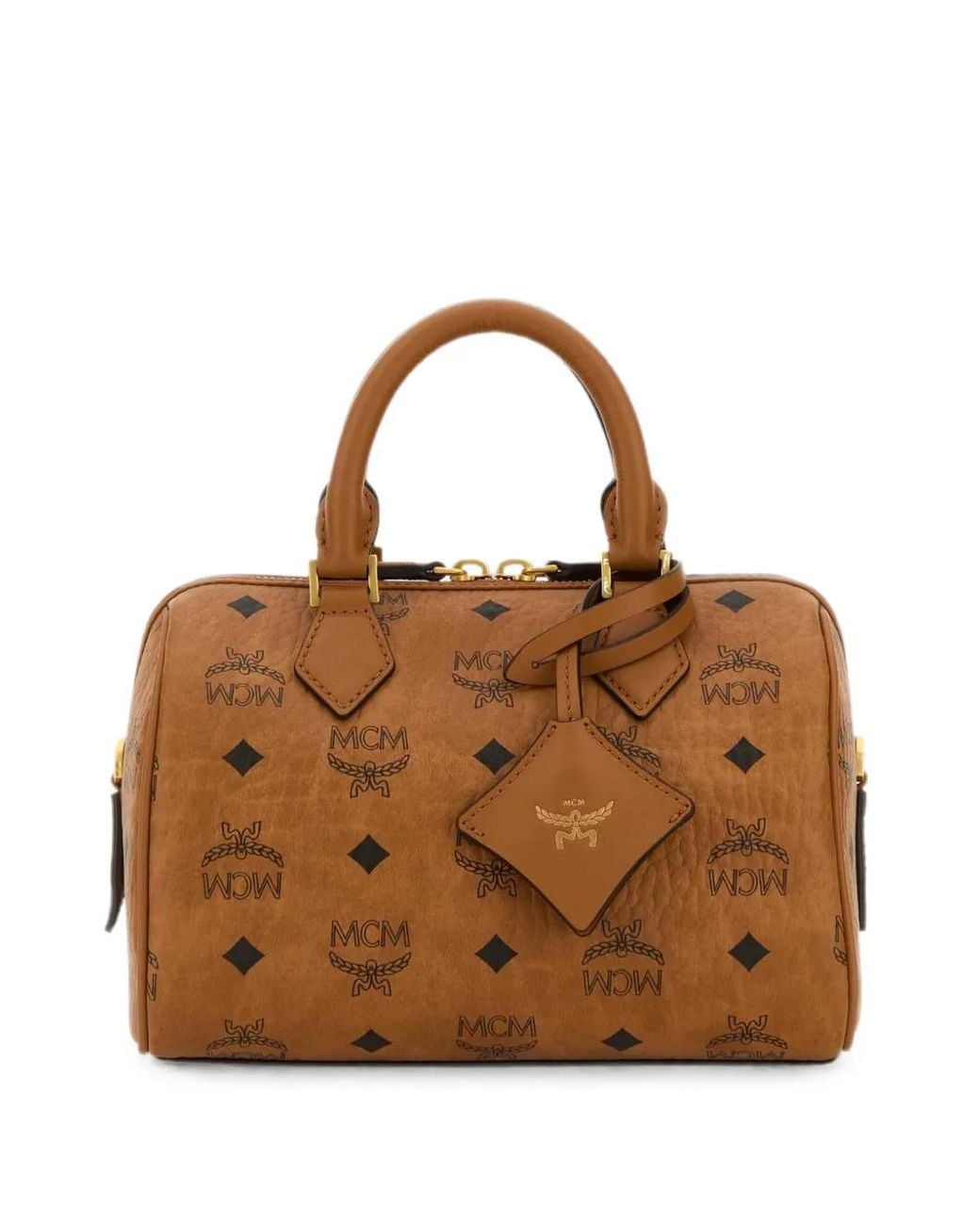 MCM Brown Petit Sac À Main Ella À Motif Monogrammé