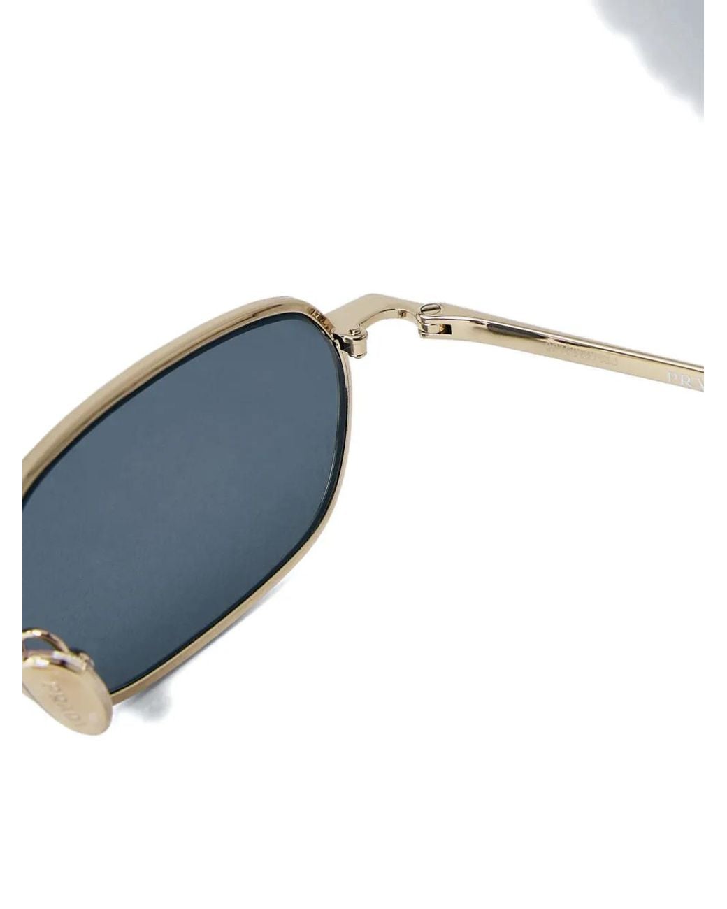 Prada Blue Rectangle-Frame Sunglasses