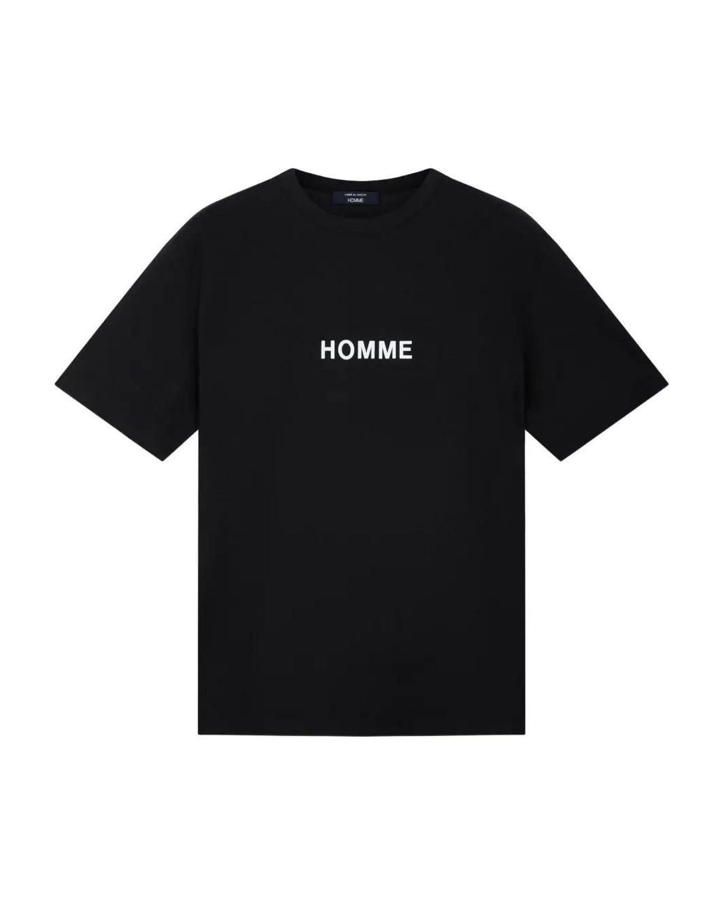 Comme des Garçons Black Slogan-Print T-Shirt for men