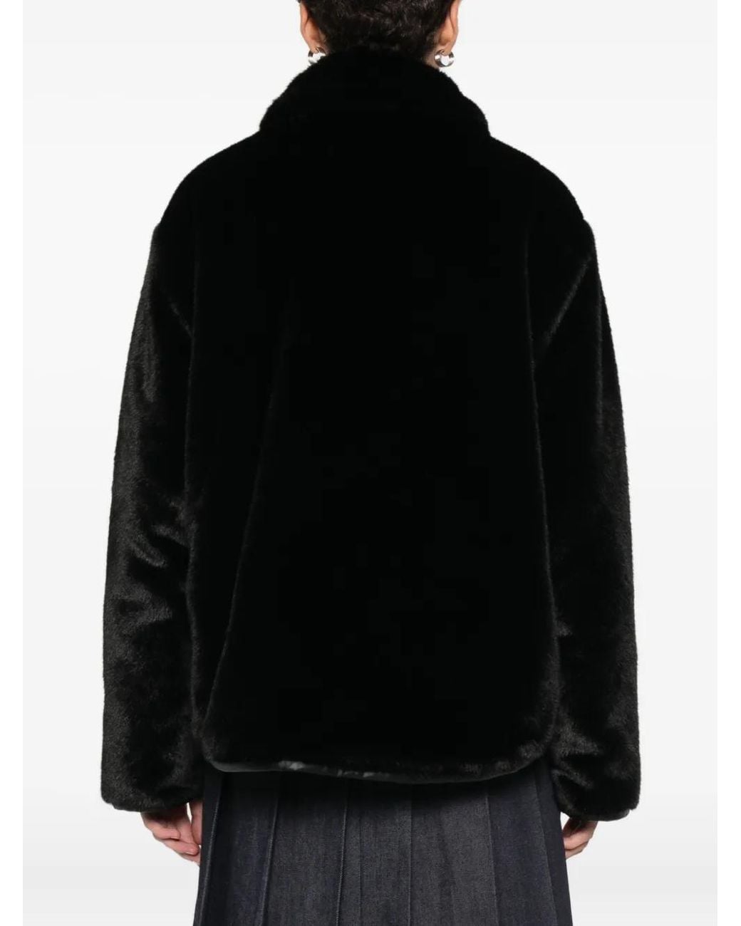 Maje Black Reversible Puffer Jacket