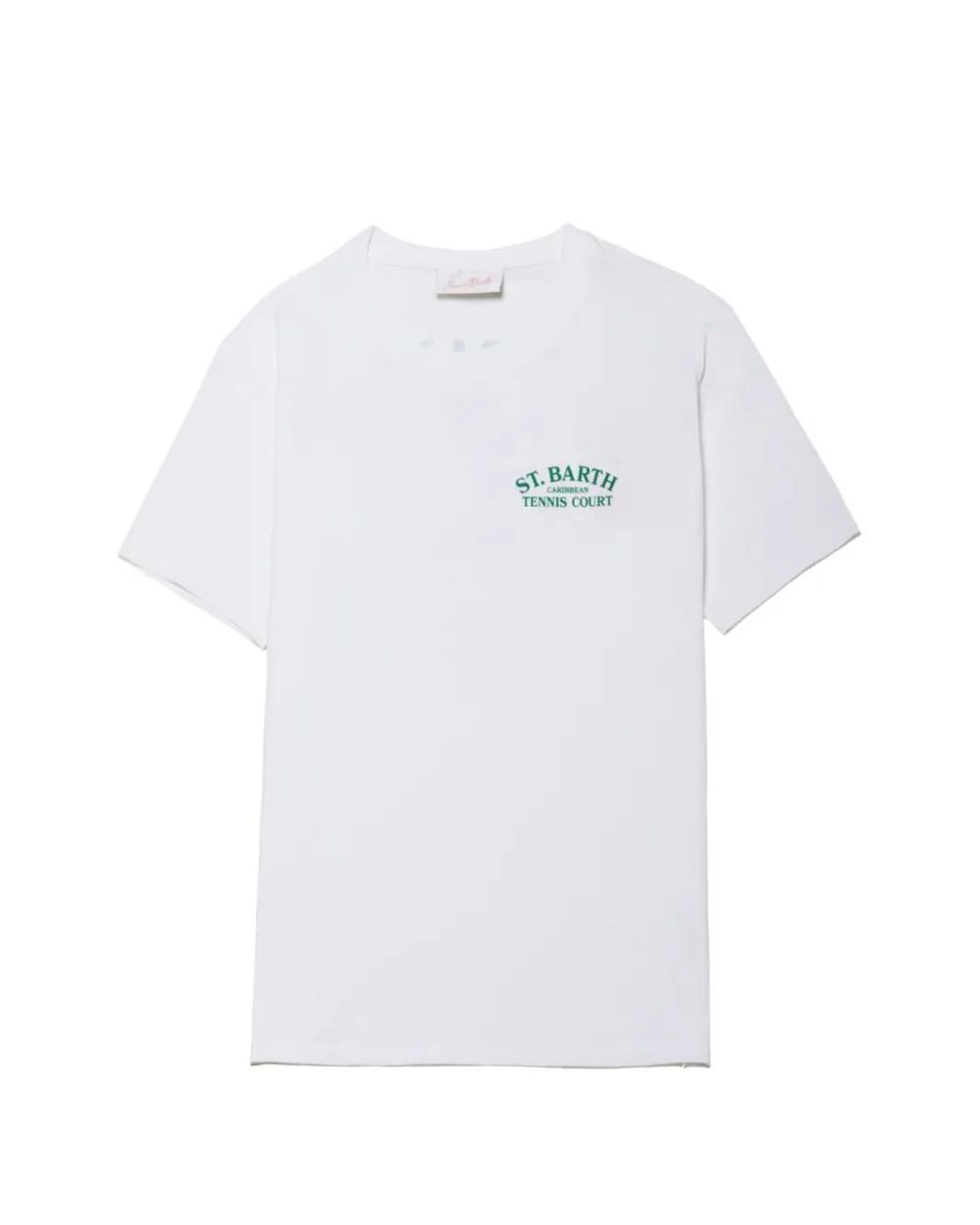 Mc2 Saint Barth White Emilie T-Shirt With Spesso Ho Sempre Ragione Embroidery