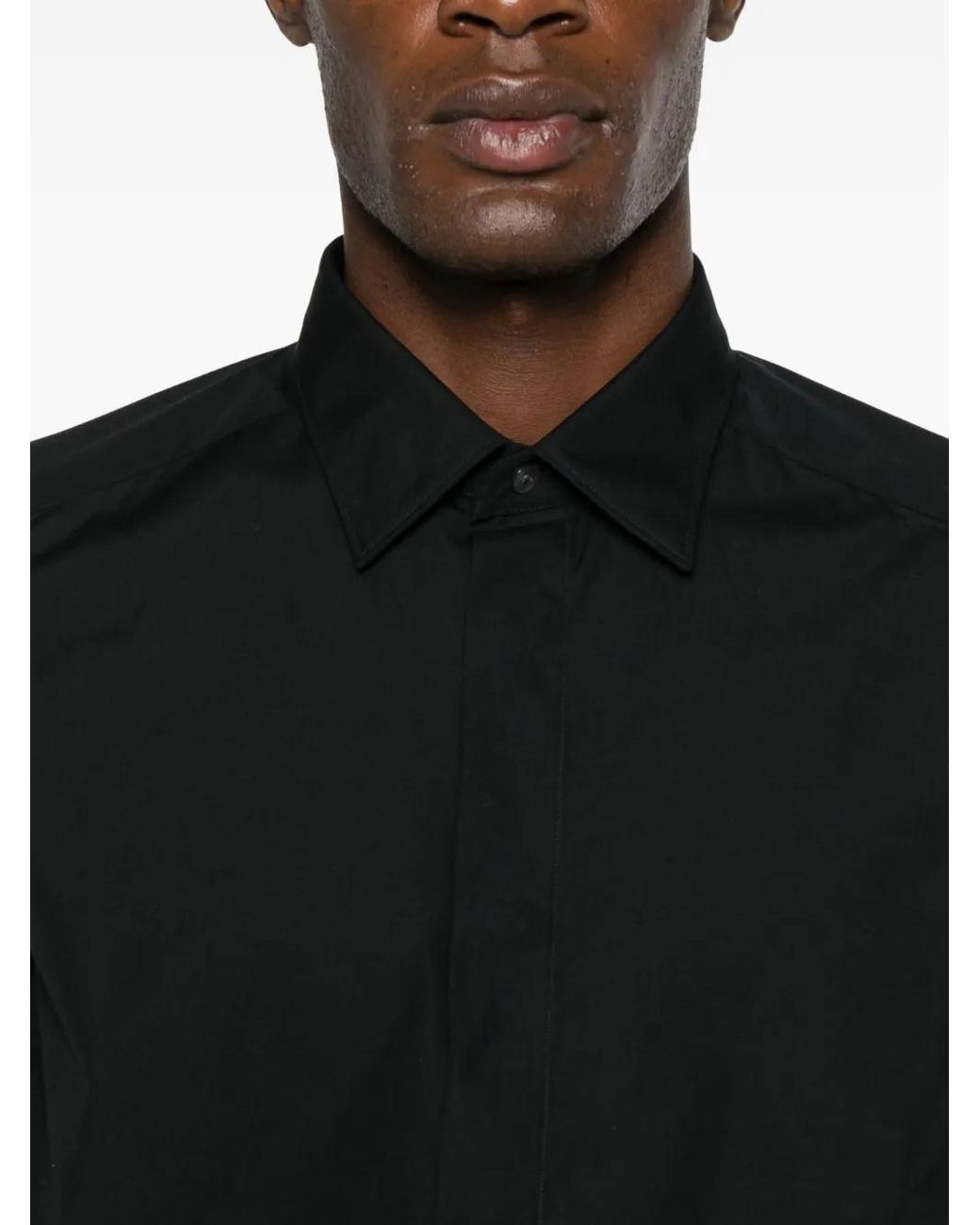 Zegna Black Cotton Shirt for men
