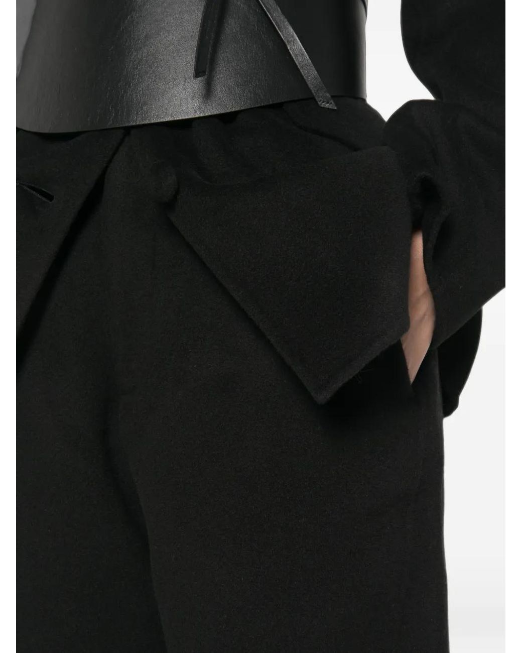Lisa Yang Black Straight-Leg Trousers