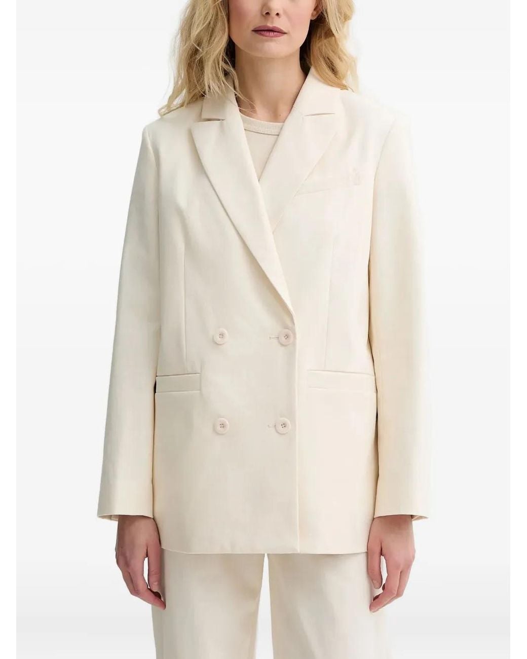 A.P.C. Natural Double-Breasted Blazer