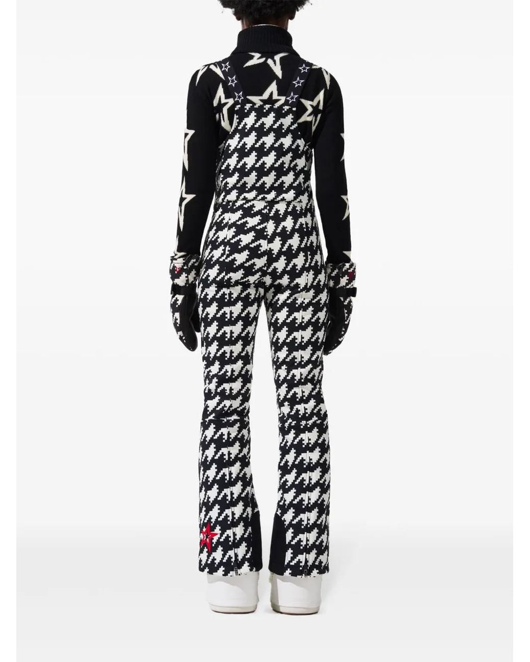 Perfect Moment White Houndstooth Pattern All-In-One