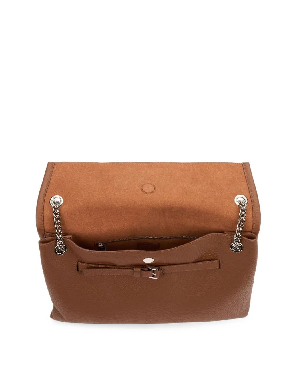 Orciani Brown Medium Venus Soft Shoulder Bag