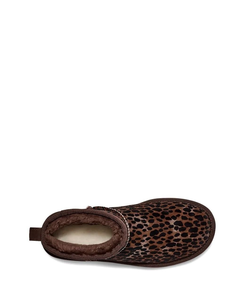 Ugg Brown Leopard Mini Boots