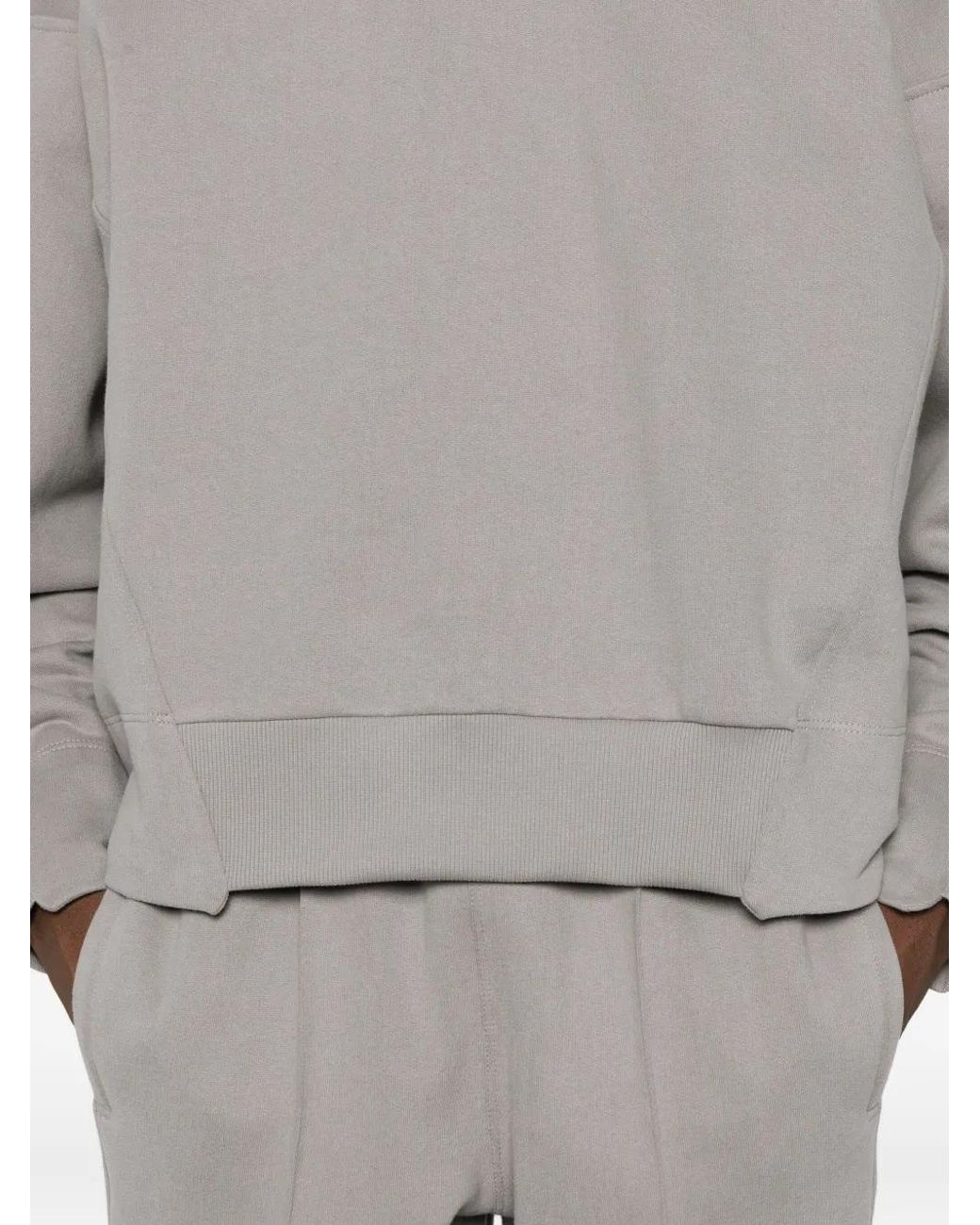 Notrainproof Gray Panelled Hoodie for men
