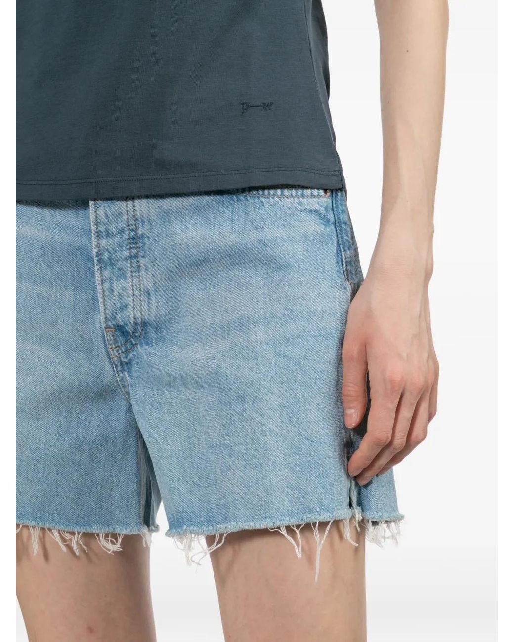 Pantalones Vaqueros Cortos Flora Rag & Bone de color Blue