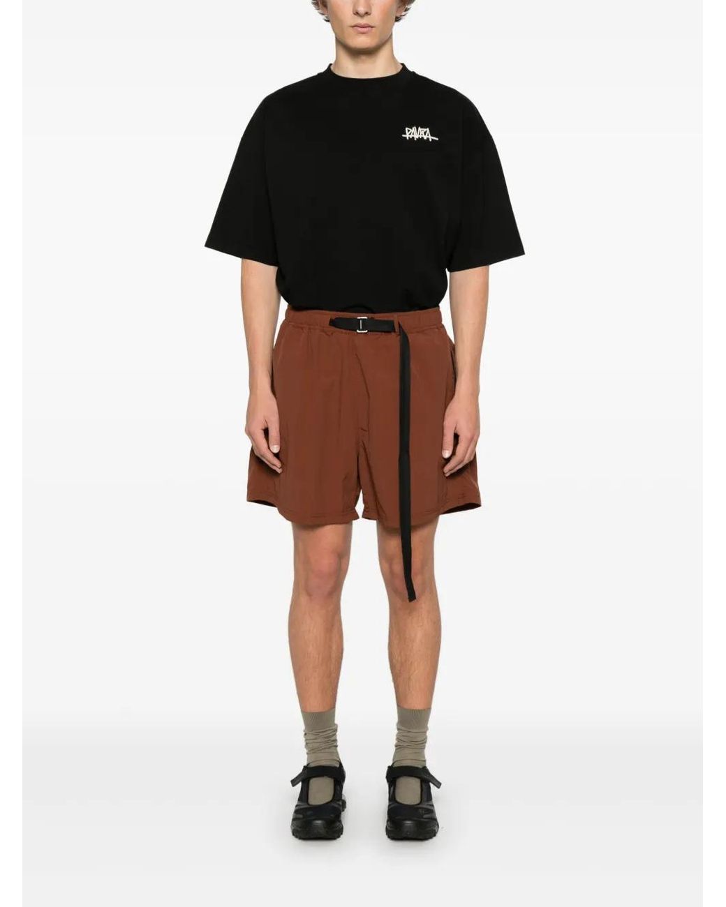 Paura Brown Harlem Shorts for men